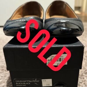 COACH Chelses Flats w/patent leather to3